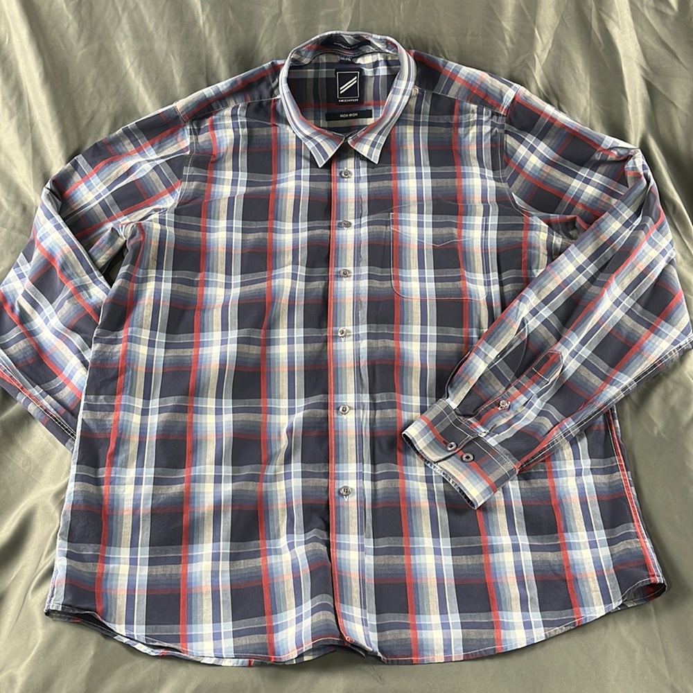 Hechter Modern Fit Non-Iron Plaid Shirt | XXL